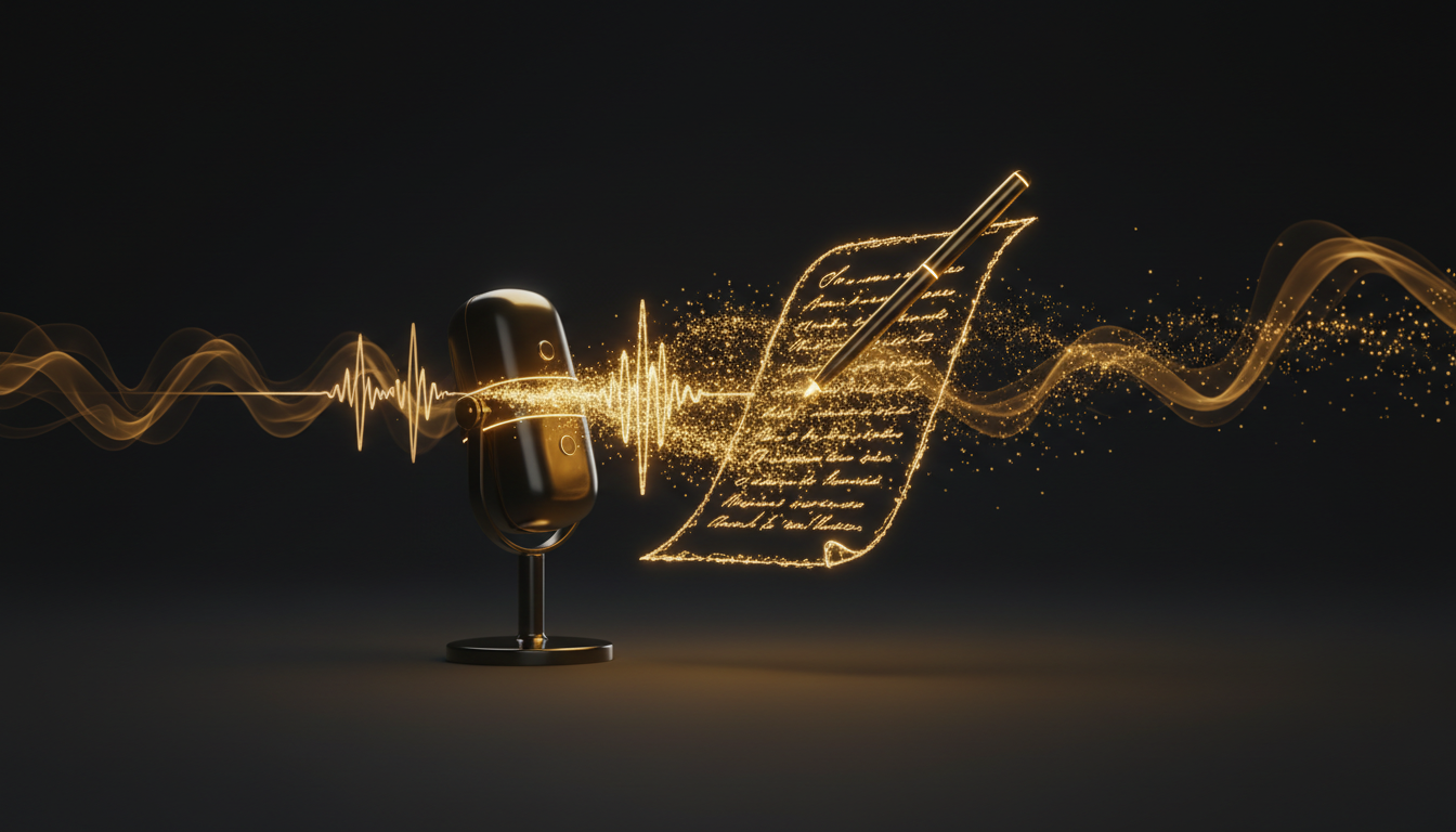 Dictating Your First Draft: A Writer's Practical Guide