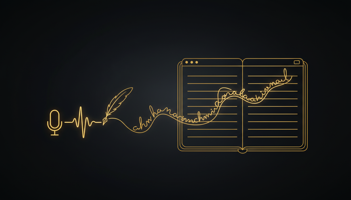 Dictating Your First Draft: A Writer's Practical Guide
