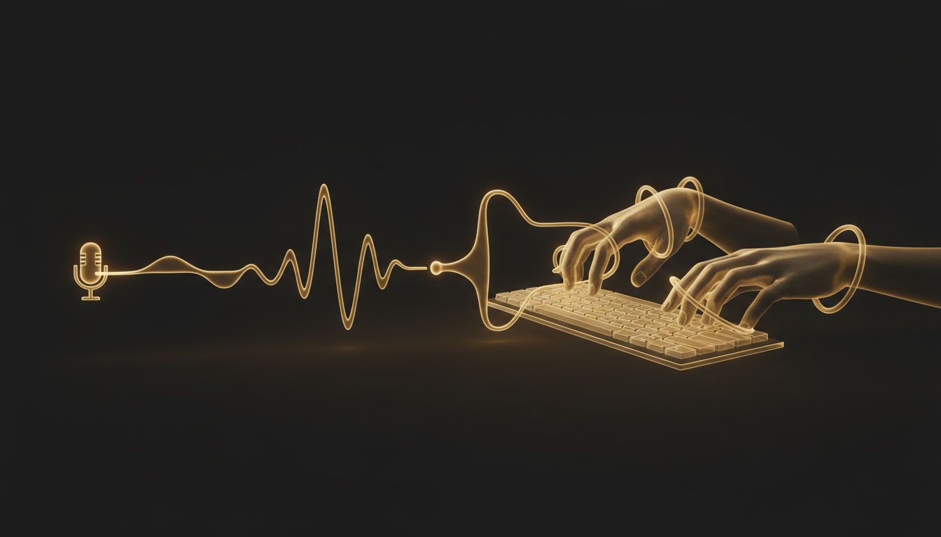 Why Your Hands Are the Bottleneck (And Your Voice Isn't)